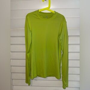 🎾 XS Bloq UV SPF protection long sleeve thumb holes Lime Green Tennis Pickleball